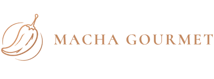 Logotipo de Macha Gourmet inspirado en cocina de autor y producción limitada de salsa macha premium.